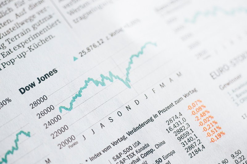 ダウ平均株価チャートの書類