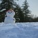 雪だるま式をイメージした雪だるまの画像